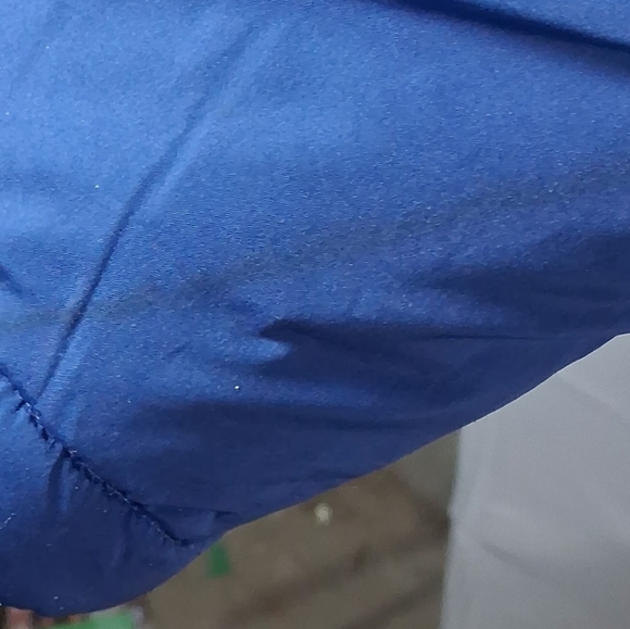 Women's Vintage Tudor Court Blue Medium Embroidered Quilted Full Zip Jacket/Coat - Picture 7 of 14